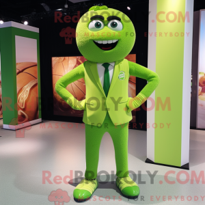 Lime Green Meatballs maskot...