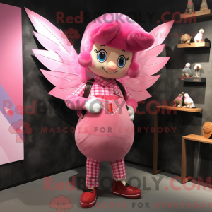 Roze Cupido-mascottekostuum...