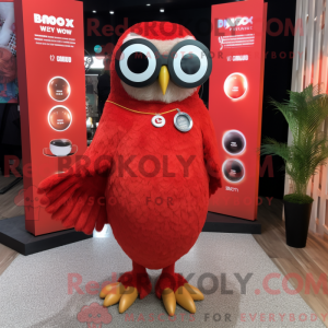 Red Owl maskotdraktfigur...