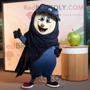 Navy Apple mascot costume...