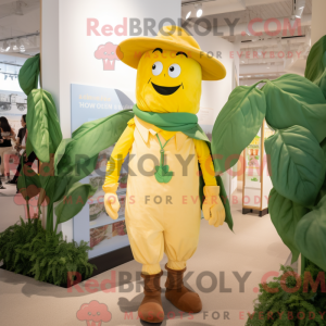 Yellow Beanstalk mascot...