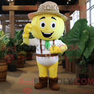 Yellow Beanstalk mascot...