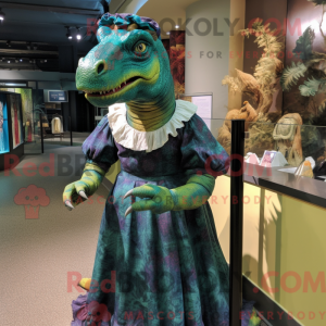 Iguanodon-maskotdraktfigur...
