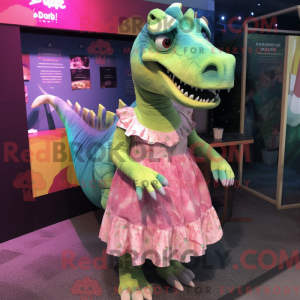 Iguanodon-Maskottchenkostüm...