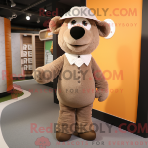 Brown Sheep mascot costume...