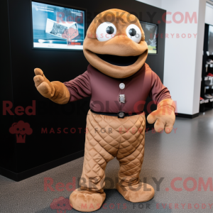 Brown Ice mascot costume...