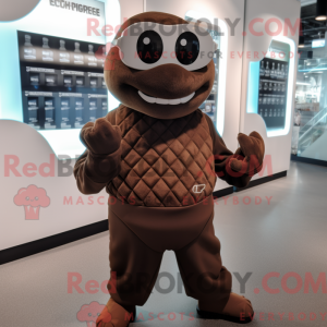 Brown Ice mascot costume...