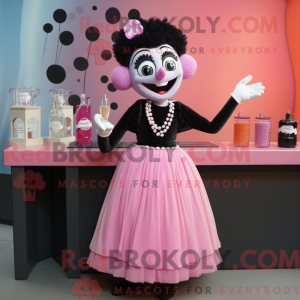 Rosa Mime-maskotdraktfigure...