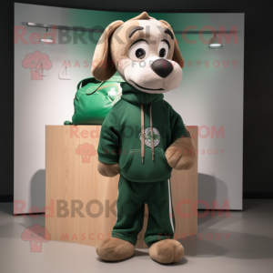 Forest Green Dog mascotte...