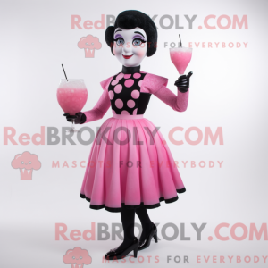Rosa Mime-maskotdraktfigur...