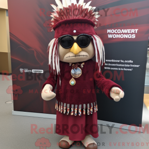 Maroon Chief maskot kostume...