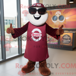 Maroon Bbq Ribs maskot...