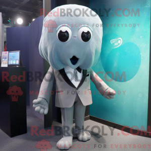 Grå vandmænd maskot kostume...