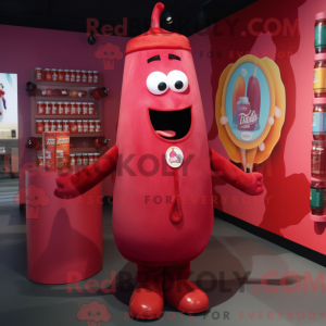 Magenta Bottle Of Ketchup...