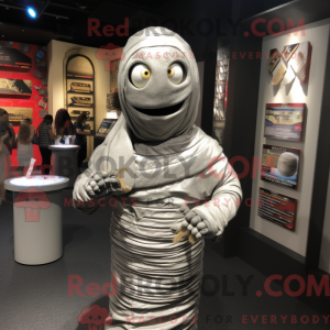 Sølv Mumie maskot kostume...