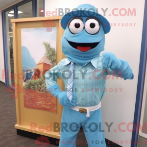 Postava maskota Sky Blue...