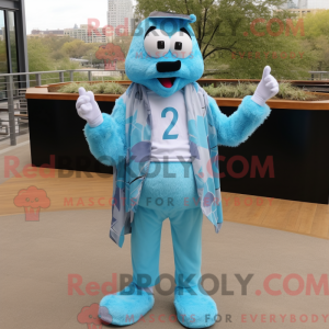 Postava maskota Sky Blue...