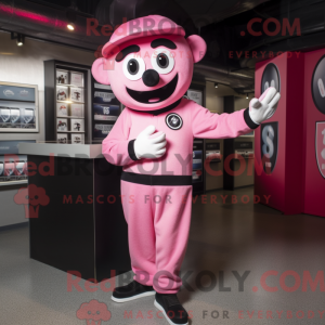 Rosa Mime-maskotdraktfigur...