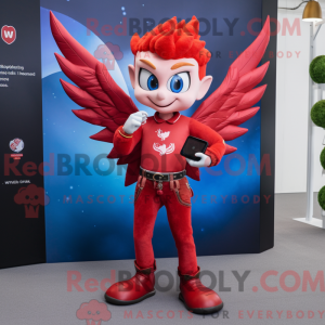 Red Cupid-maskotdraktfigur...