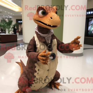 Brown Coelophysis mascot...