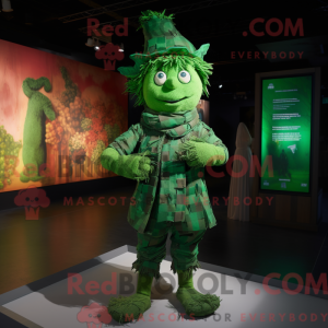Green Scarecrow mascot...