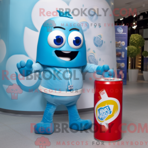 Sky Blue Soda Can...