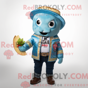Postava maskota Sky Blue...