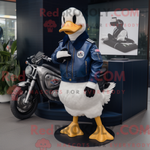 Navy Goose-maskotdraktfigur...