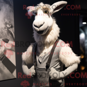 Zilvergeit mascottekostuum...