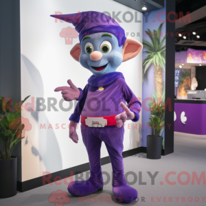 Lilla Elf maskot kostume...
