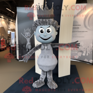 Grijze Koningin mascotte...