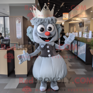 Grå dronning maskot drakt...