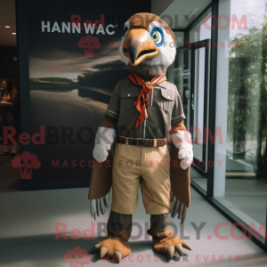 Hawk maskot drakt karaktär...