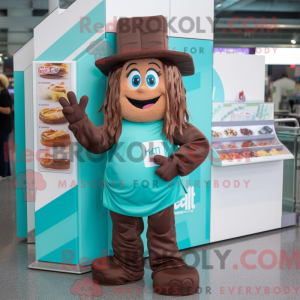 Teal Chocolate Bars mascot...