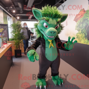 Mascotte de Chupacabra vert...