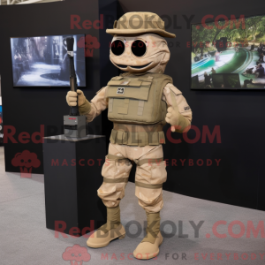 Tan Para Commando máscara...