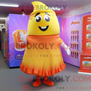 Fantasia de mascote Candy Box com saia envelope e presilhas de sapato - Mascotes de caixa de doces - RedBrokoly.com
