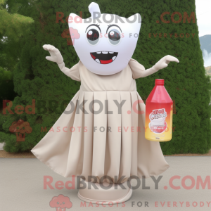Beige Soda Can mascot...