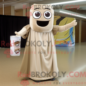 Beige Soda Can mascot...