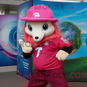Magenta Dolphin maskot...