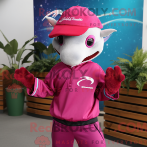 Magenta Dolphin mascot...