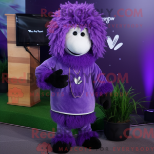 Purple Shepard S Pie mascot...