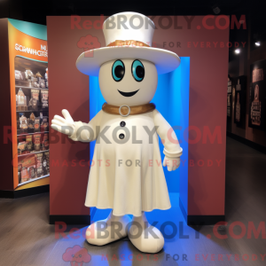 Cream Ghost maskot kostume...