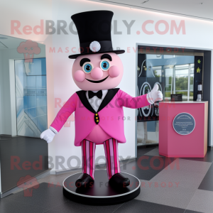 Pink Ring Master maskot...