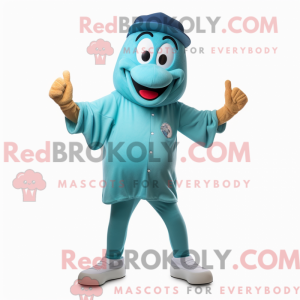 Postava maskota Teal Hot...