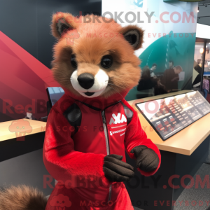 Red Marten-maskotdraktfigur...