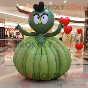 Postava maskota Olive Heart...