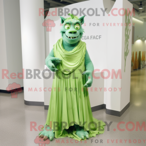 Postava maskota Lime Green...