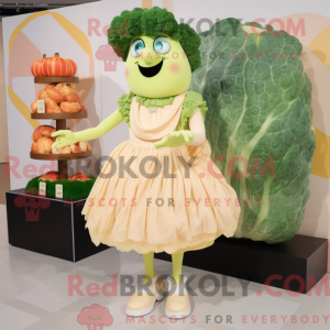 Peach Caesar Salad mascot...