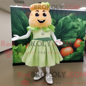 Peach Caesar Salad mascot...
